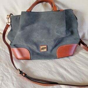 Dooney & Bourke Gray and Brown Leather Handbag
